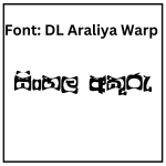 DL Araliya Wrap Sinhala Font Free Download