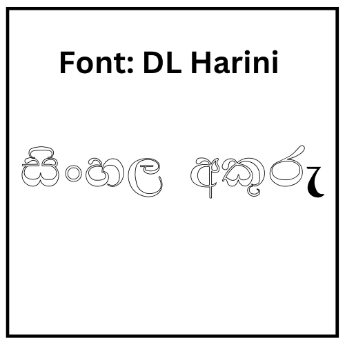 DL Harini Sinhala Font Free Download