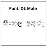 DL Male Sinhala Font Free Download