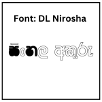 DL Nirosha Sinhala Font Free Download